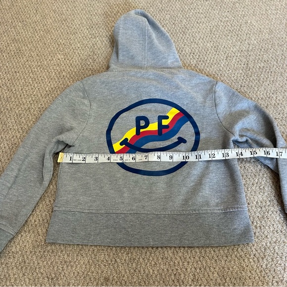 Prefresh smiley face grey full zip hoodie size 4T - graphic like you a lot hears - Picture 4 of 8